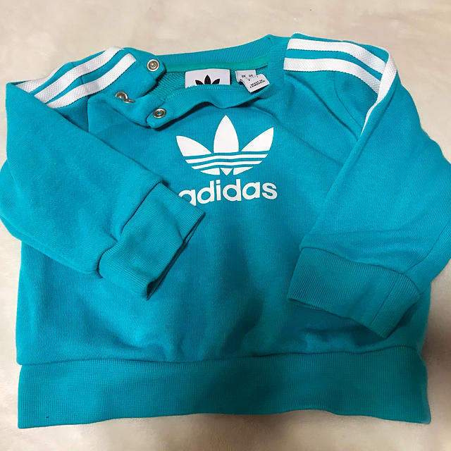 adidas(アディダス)のadidas ジャージ　セットアップ　60センチ キッズ/ベビー/マタニティのベビー服(~85cm)(トレーナー)の商品写真