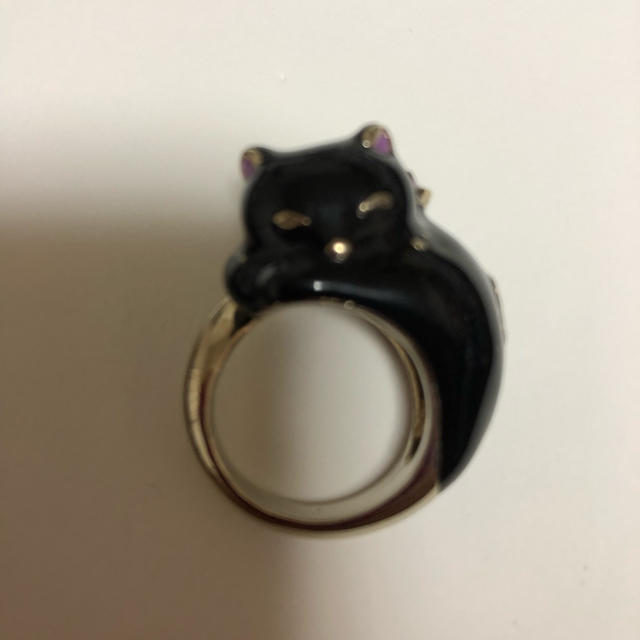 ANNA SUI(アナスイ)の【新品】ANNA SUI 黒猫リング  レディースのアクセサリー(リング(指輪))の商品写真