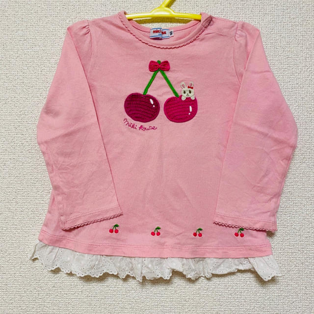 mikihouse(ミキハウス)のミキハウス♡ロンT キッズ/ベビー/マタニティのキッズ服女の子用(90cm~)(Tシャツ/カットソー)の商品写真