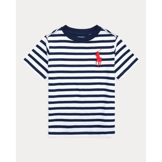 POLO RALPH LAUREN(ポロラルフローレン)のイルヴィ様専用！　ラルフローレンストライプｔシャツ2着 キッズ/ベビー/マタニティのキッズ服男の子用(90cm~)(Tシャツ/カットソー)の商品写真