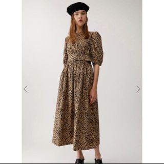 マウジー(moussy)のmoussy レオパードワンピース(ロングワンピース/マキシワンピース)