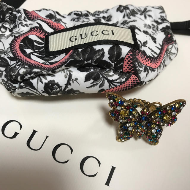 Gucci(グッチ)のGUCCI グッチ 指輪 バタフライ レディースのアクセサリー(リング(指輪))の商品写真