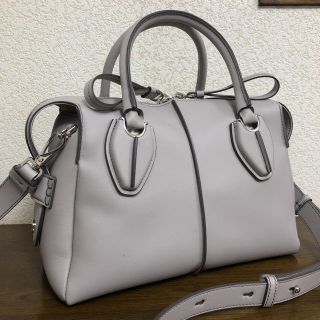 トッズ(TOD'S)のTOD'S トッズ D-styling バッグ ミニ グレージュ 新品(ハンドバッグ)