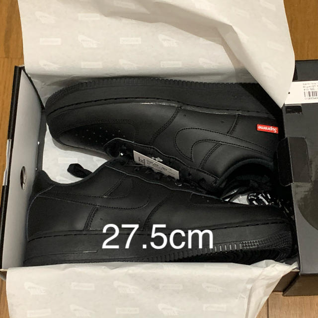 SUPREME AIR FORCE 1 BLACK 27.5cm靴/シューズ