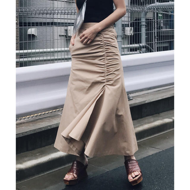 GATHER IRREGULAR HEM SKIRT