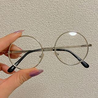 ザラ(ZARA)のシンプルラウンドフレームメガネ レトロ 度なし (サングラス/メガネ)