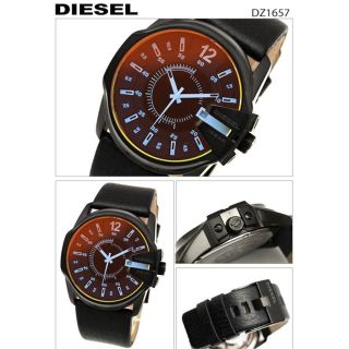 ディーゼル(DIESEL)のDIESEL マスターチーフ 腕時計メンズレザー ブラック ミラー DZ1657(腕時計(アナログ))