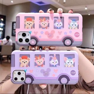 ディズニー(Disney)のディズニー ピンク　ダッフィー&フレンズ iPhoneX(iPhoneケース)