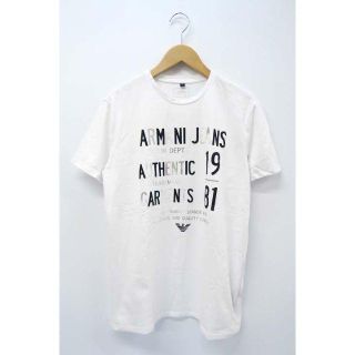 アルマーニジーンズ(ARMANI JEANS)のアルマーニ ジーンズ クルーネック ロゴ プリント 半袖 Tシャツ XL(Tシャツ/カットソー(半袖/袖なし))