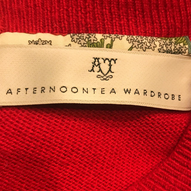 AfternoonTea(アフタヌーンティー)のアフタヌーンティショップ　リバティ柄ニットワンピース　Mサイズ レディースのワンピース(ひざ丈ワンピース)の商品写真