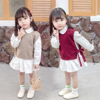 ZARA KIDS - ニットベスト＋シャツ 2点セット 90の通販 by anan's shop