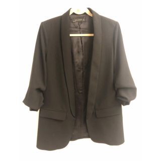 ZARA - LONG BLAZER WITH SHOULDER PADS ロング ブレザー (ZARA
