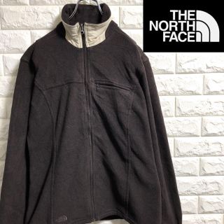 ザノースフェイス(THE NORTH FACE)の＊ノースフェイス＊フリースジャケット＊刺繍ロゴ＊レディースMサイズ＊(ブルゾン)