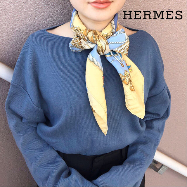 【限定セール！木曜まで！】【HERMES】vintage スカーフ