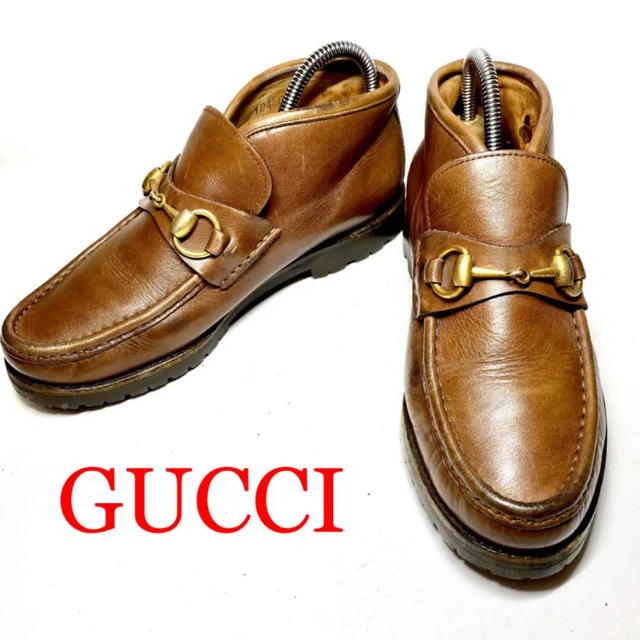 Gucci - 【美品レア】90s gucci ビットローファー チャッカブーツ の通販 by ゆう♪♪'s shop｜グッチならラクマ
