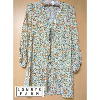 ローリーズファーム(LOWRYS FARM)の♡LOWRYS FARM 花柄チュニック ブラウス 七分袖 ♡(シャツ/ブラウス(長袖/七分))