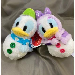 ディズニー(Disney)のディズニー　ドナルド&デイジーぬいば(キャラクターグッズ)