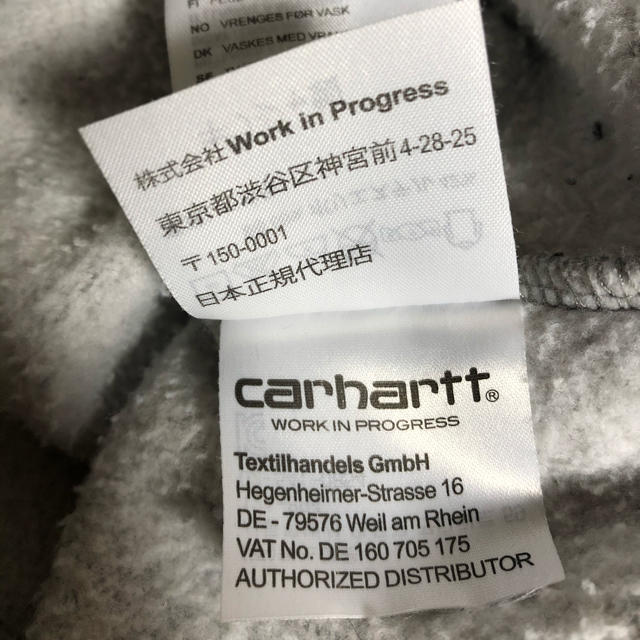 carhartt(カーハート)のCarhartt カーハート ジップアップ パーカー Lサイズ メンズのトップス(パーカー)の商品写真