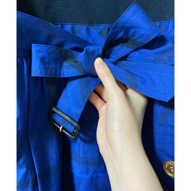 BURBERRY BLUE LABEL(バーバリーブルーレーベル)の【美品】バーバリーブルーレーベル/ベルト付きワンピース(サイズ38) レディースのワンピース(ひざ丈ワンピース)の商品写真