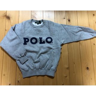 ポロラルフローレン(POLO RALPH LAUREN)の美品ラルフローレン120 グレー色トレーナー(Tシャツ/カットソー)