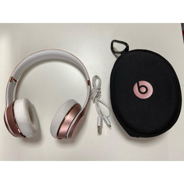 専用　beats solo3 wireless ローズゴールド　ヘッドフォン