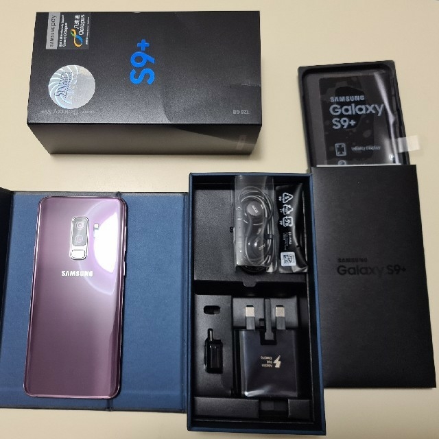 美品】Galaxy S9+ SM-G9650/DS 128GB香港版 - スマートフォン本体