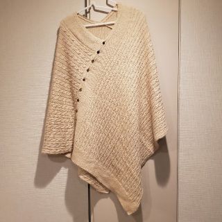 ニジュウサンク(23区)の23区　アルパカ　ポンチョ　ストール　中古(ポンチョ)