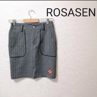 ロサーゼン(ROSASEN)の【美品】ROSASEN ロサーセン 刺繍　スカート　ゴルフウェア　Sサイズ(ウエア)
