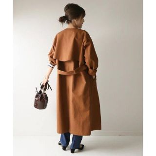 スピックアンドスパン(Spick & Span)の◎Spick and Span◎ノーカラーダブルクロストレンチ(トレンチコート)