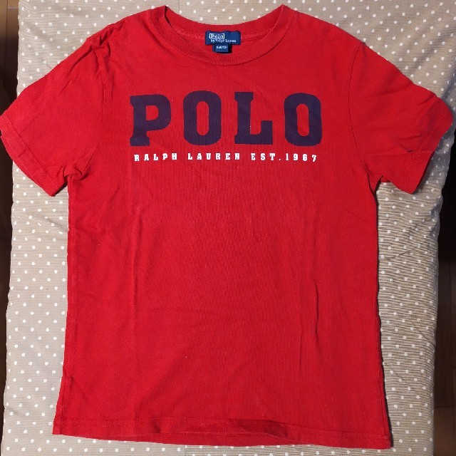 POLO RALPH LAUREN(ポロラルフローレン)のラルフローレン　キッズTシャツ　赤　140ｃｍ キッズ/ベビー/マタニティのキッズ服男の子用(90cm~)(Tシャツ/カットソー)の商品写真