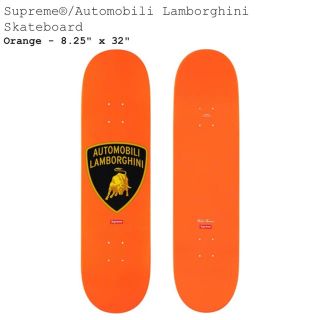 シュプリーム(Supreme)のsupreme lamborghini skateboard orange (スケートボード)