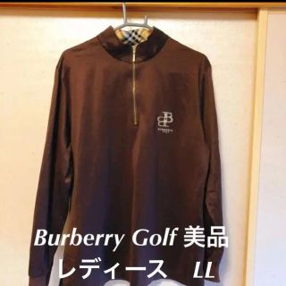 バーバリー(BURBERRY)の☆美品☆バーバリーゴルフBURBERRY レディース長袖カットソー　LLサイズ(カットソー(長袖/七分))