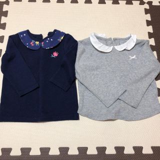 シマムラ(しまむら)の長袖90サイズ　2枚(Tシャツ/カットソー)