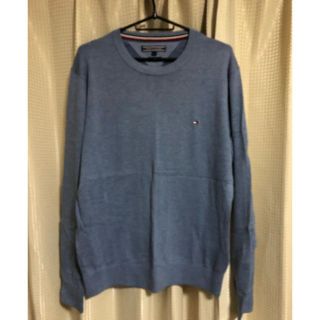 トミーヒルフィガー(TOMMY HILFIGER)の美品　TOMMY HILFIGER セーター　ブルー　L(ニット/セーター)