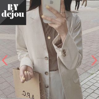 ディーホリック(dholic)のDejou 麻混テーラードジャケット(テーラードジャケット)