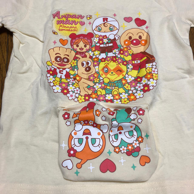 BANDAI(バンダイ)の美品　アンパンマン　Tシャツ　110 女の子 キッズ/ベビー/マタニティのキッズ服女の子用(90cm~)(Tシャツ/カットソー)の商品写真