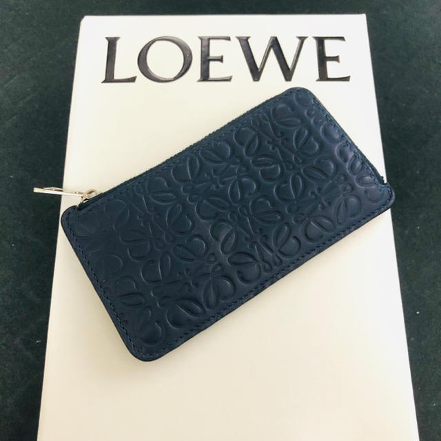 LOEWE 小銭入れ　カードケース　ネイビーレディース