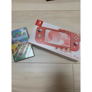 ニンテンドースイッチ(Nintendo Switch)のスイッチライト　どうぶつの森　セット(家庭用ゲーム機本体)