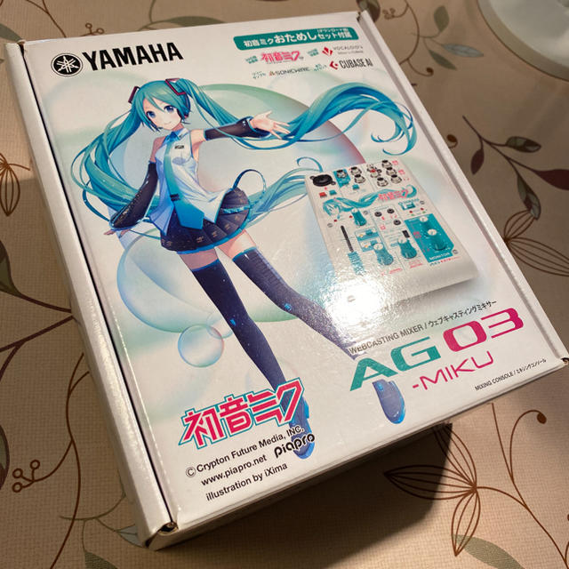 初音ミクモデル YAMAHA AG03-MIKU 新品未使用超美品 配信ミキサー 2