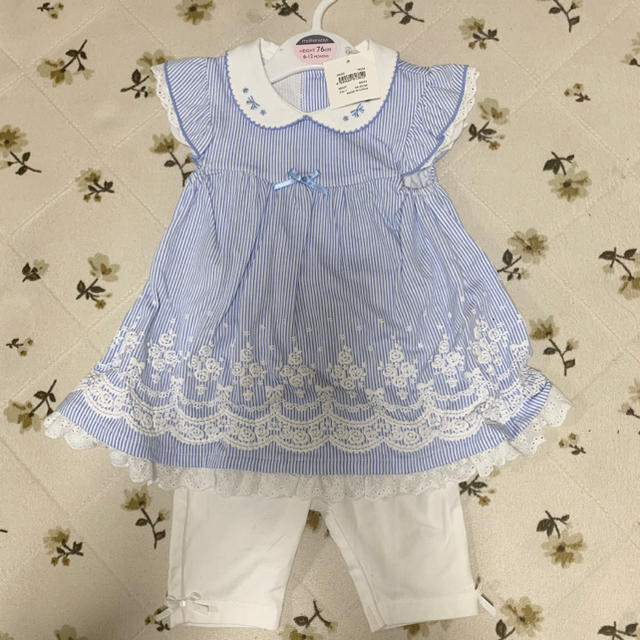 motherways(マザウェイズ)のマザウェイズ  夏物セットアップ キッズ/ベビー/マタニティのキッズ服女の子用(90cm~)(Tシャツ/カットソー)の商品写真