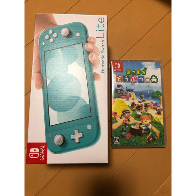 Nintendo switch LITE ターコイズ どうぶつの森 セット任天堂