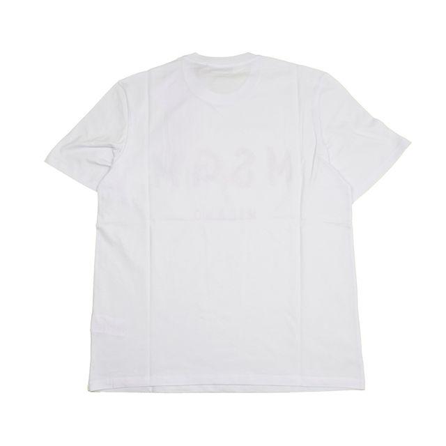 MSGM(エムエスジイエム)のMSGM エムエスジーエム ロゴホワイト半袖Tシャツ M メンズのトップス(Tシャツ/カットソー(半袖/袖なし))の商品写真