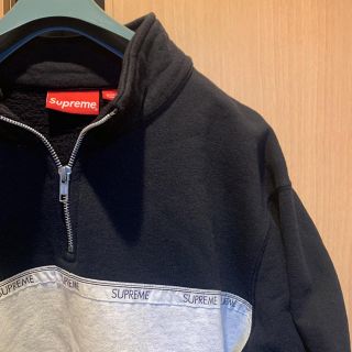 シュプリーム(Supreme)のSupreme Logo Taped Stripe Half Zip Sweat(スウェット)