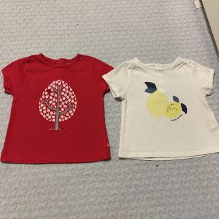 プチバトー(PETIT BATEAU)のフランスブランド　OBAIBI Tシャツ　80 74(Ｔシャツ)