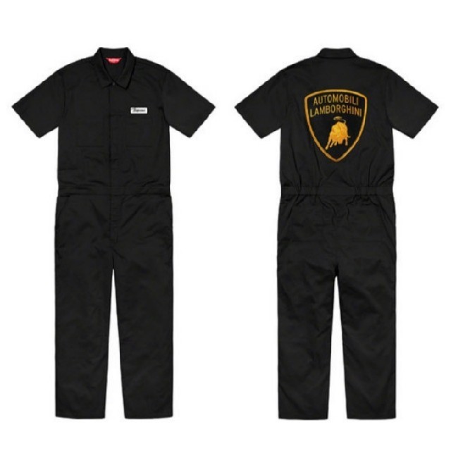 Supreme(シュプリーム)のLサイズ Supreme Lamborghini Coverall Black メンズのジャケット/アウター(カバーオール)の商品写真