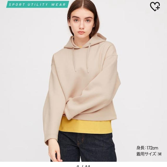 UNIQLO(ユニクロ)のUNIQLO ドライソフトスウェットブルパーカー レディースのトップス(パーカー)の商品写真