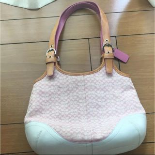 コーチ(COACH)の【美品】コーチ　COACH ハンドバッグ　ショルダーバック(ショルダーバッグ)