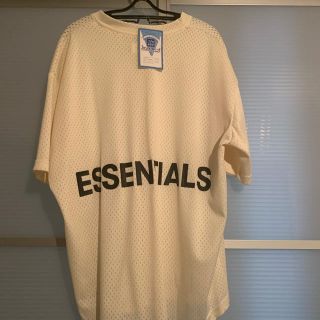 フィアオブゴッド(FEAR OF GOD)の【中古】Essentials  クリーム色　Tメッシュ(Tシャツ/カットソー(半袖/袖なし))