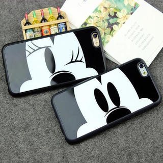 ディズニー(Disney)のミッキーiPhoneケース ミニーiPhone6sケース シンプルで可愛いケース(iPhoneケース)