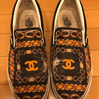 ヴァンズ(VANS)のVANS シャネルカスタム　スリッポン  CHANEL スニーカー(スニーカー)